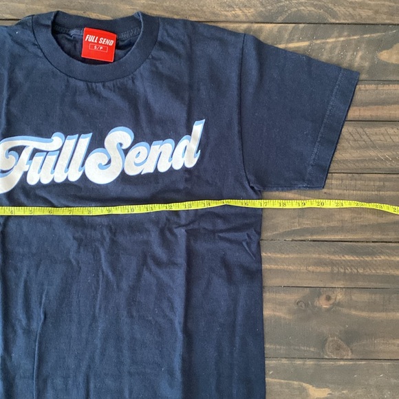 2 FULL SEND by NELK t-shirts Small Navy blue / Tan - Picture 4 of 7
